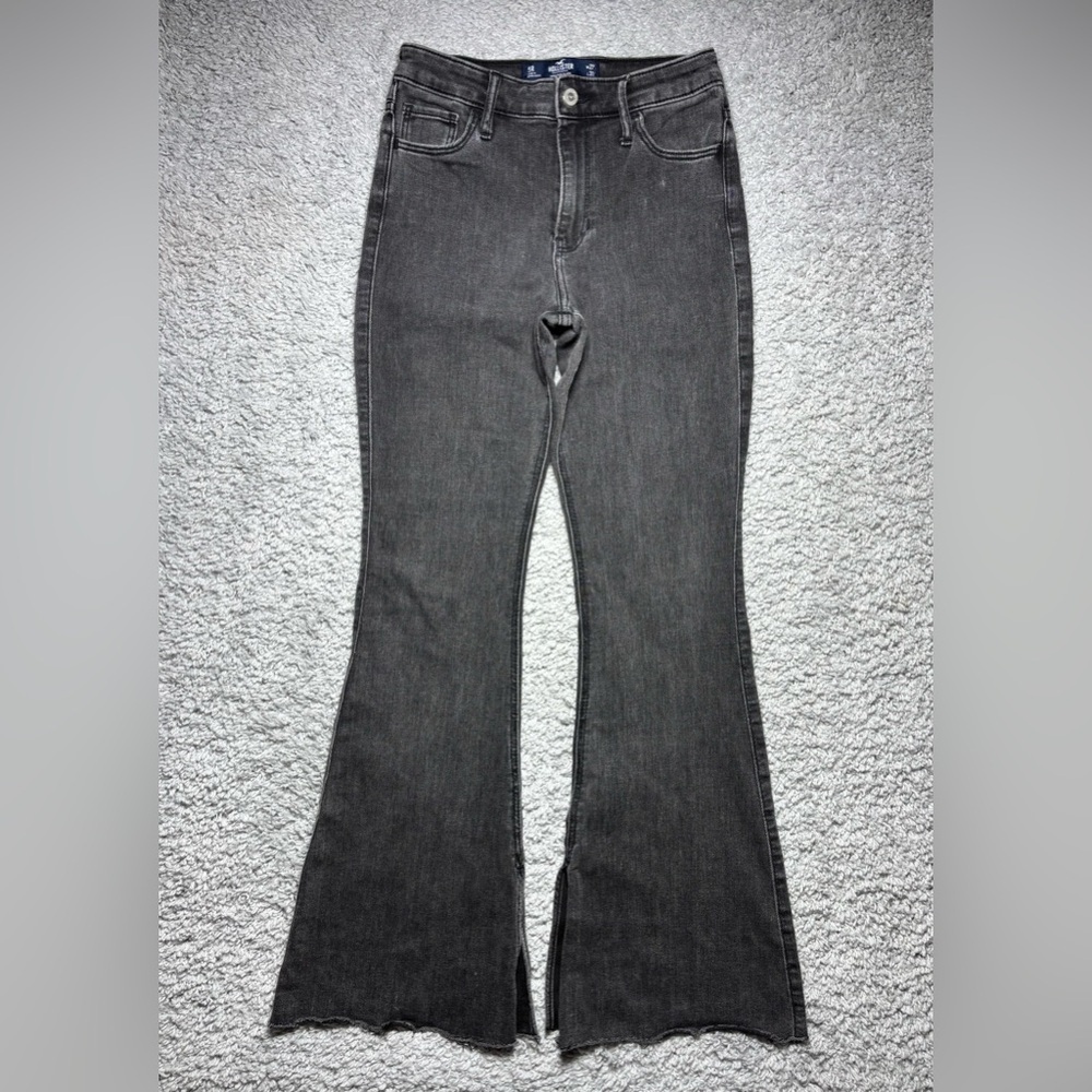 Hollister Jeans Womens 27 Flare High Rise Stretch Bell Bottoms BOHO Hippie Party
